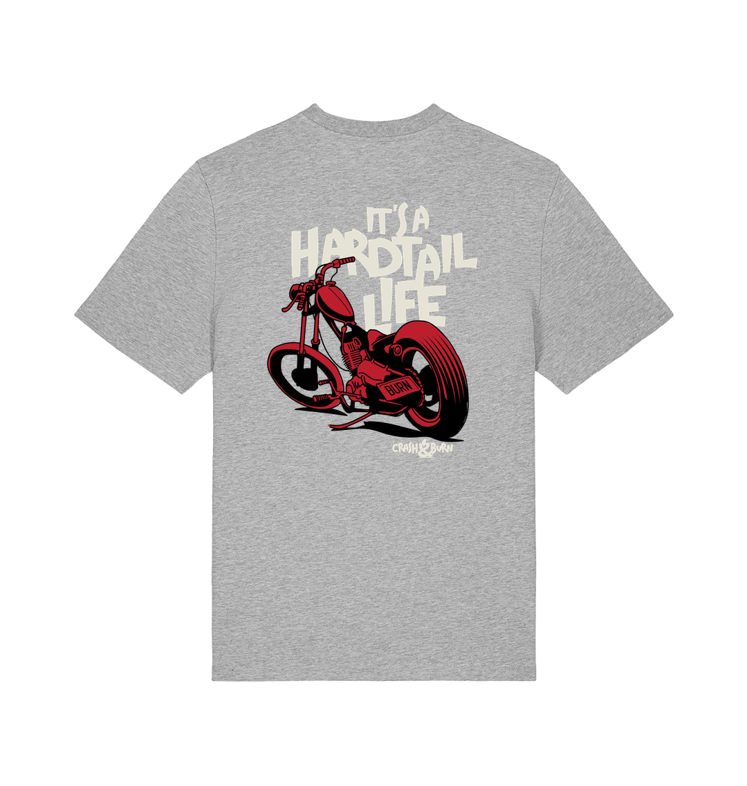 Heather Grey Printed T-shirt