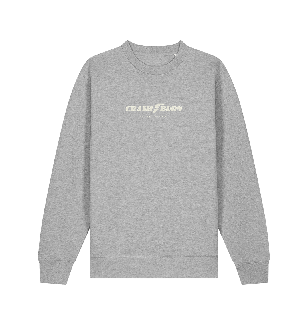 Heather Grey Printed Sweater