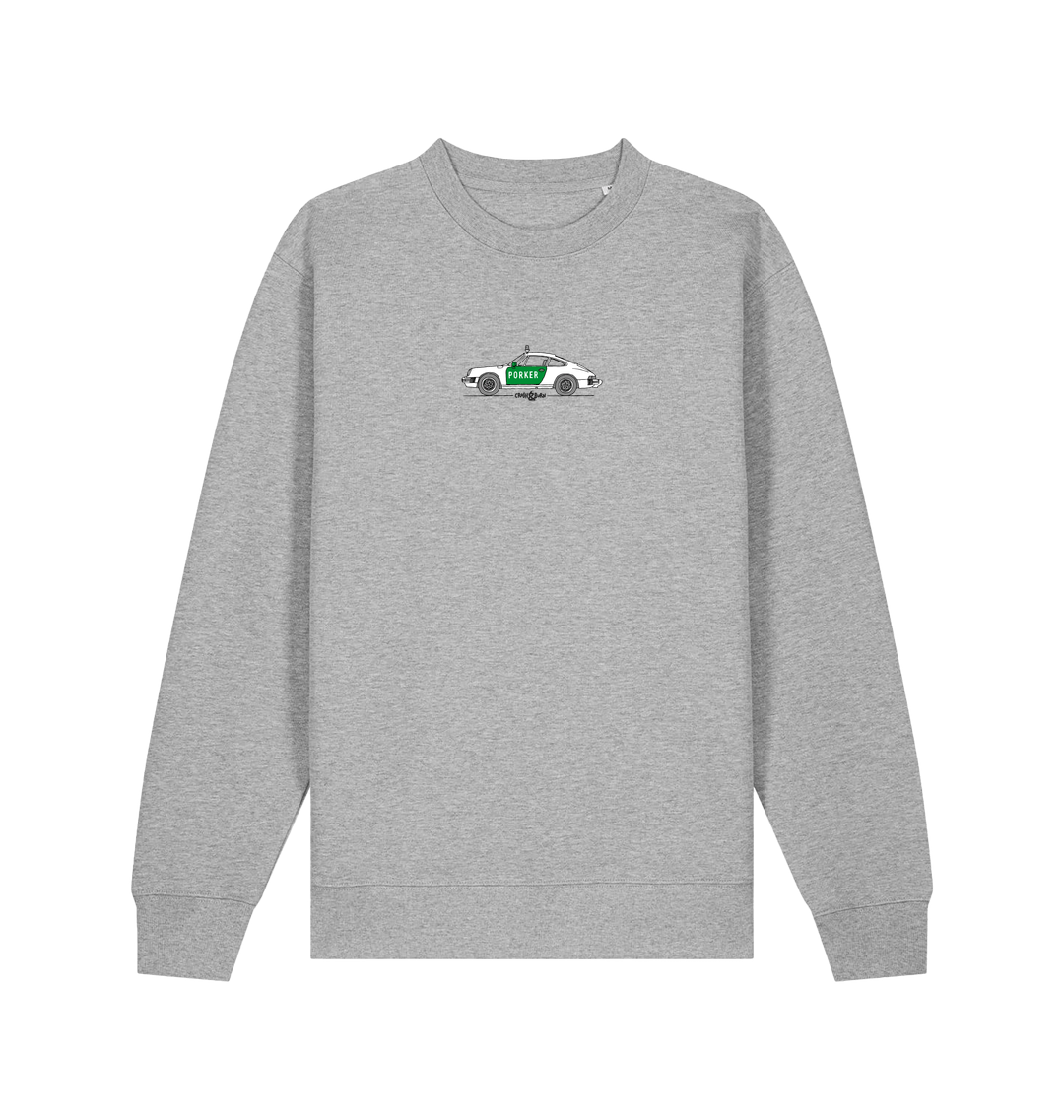Heather Grey Printed Sweater