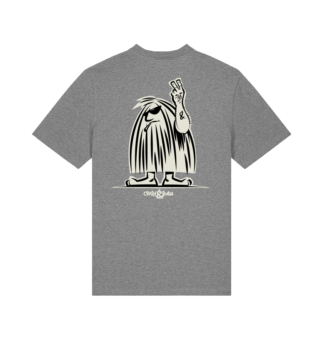 Mid Heather Grey Printed T-shirt