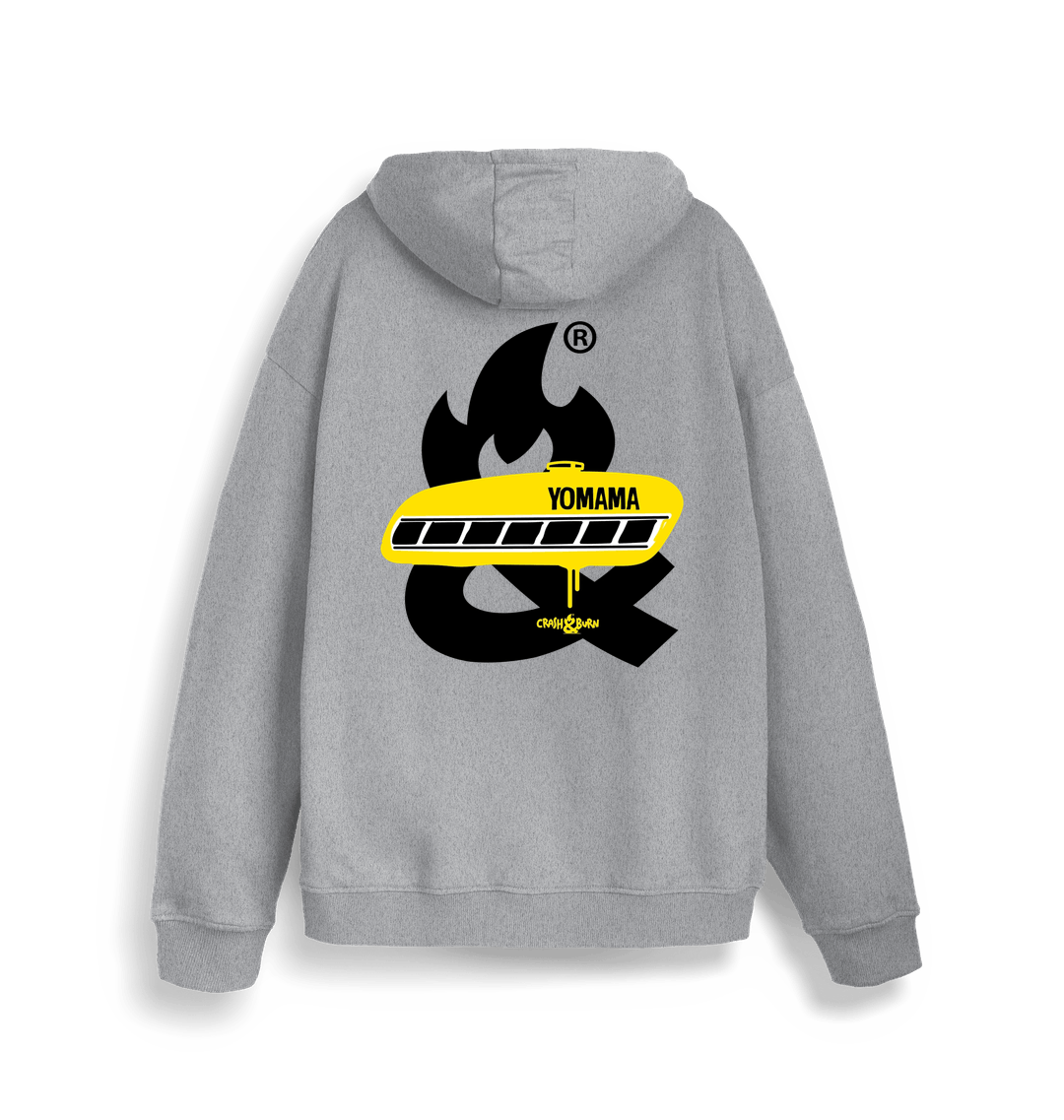 Heather Grey Printed Sweater
