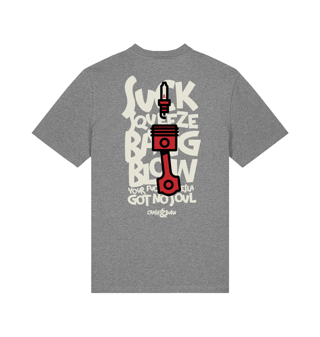 Mid Heather Grey Printed T-shirt