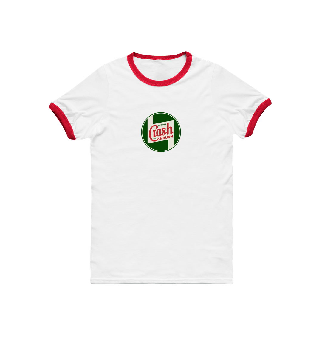White/Red Printed T-shirt
