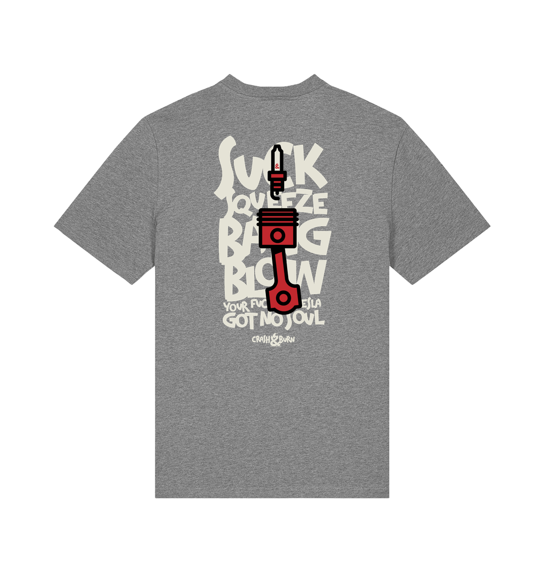 Mid Heather Grey Printed T-shirt