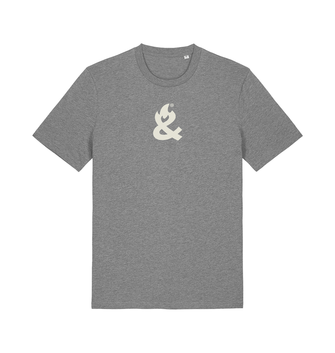 Mid Heather Grey Printed T-shirt