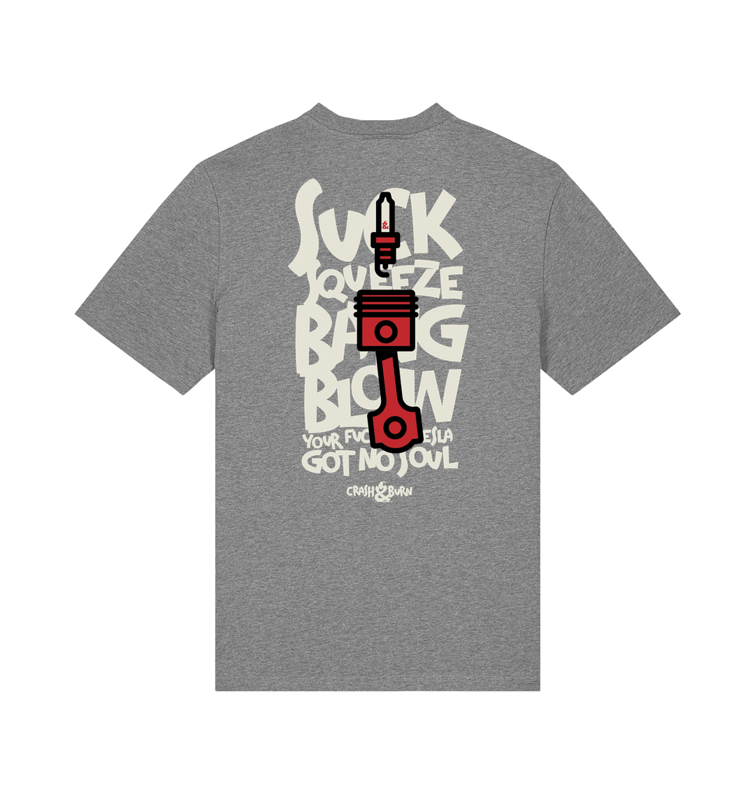 Mid Heather Grey Printed T-shirt