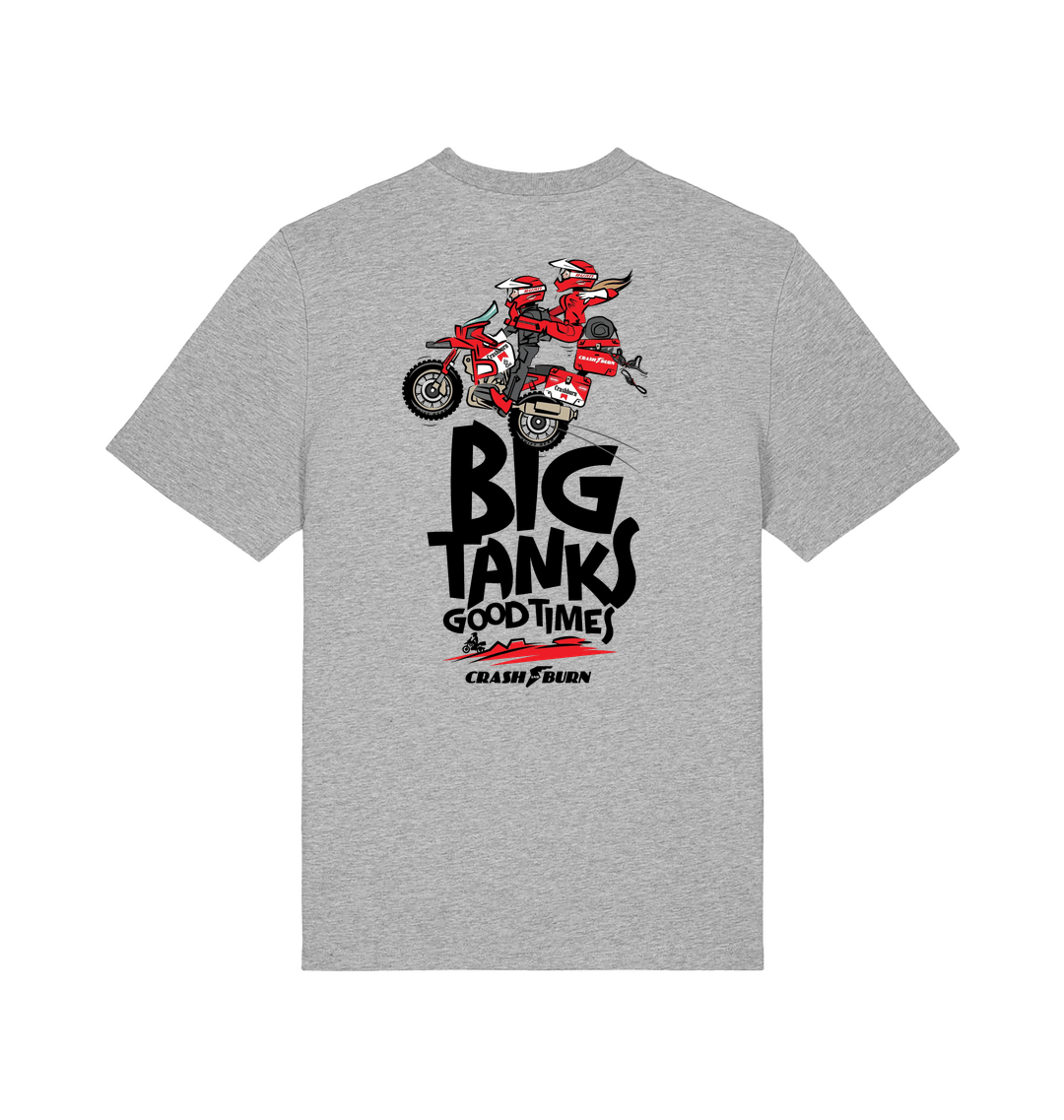 Heather Grey Printed T-shirt