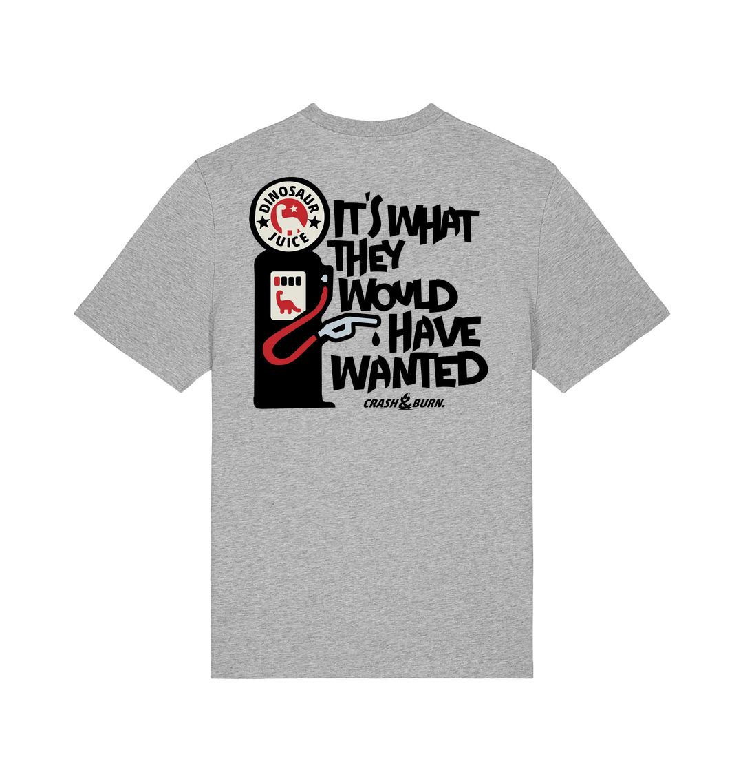 Heather Grey Printed T-shirt