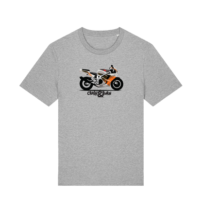 Heather Grey Printed T-shirt Front