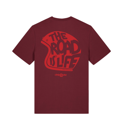 Burgundy Printed T-shirt Back