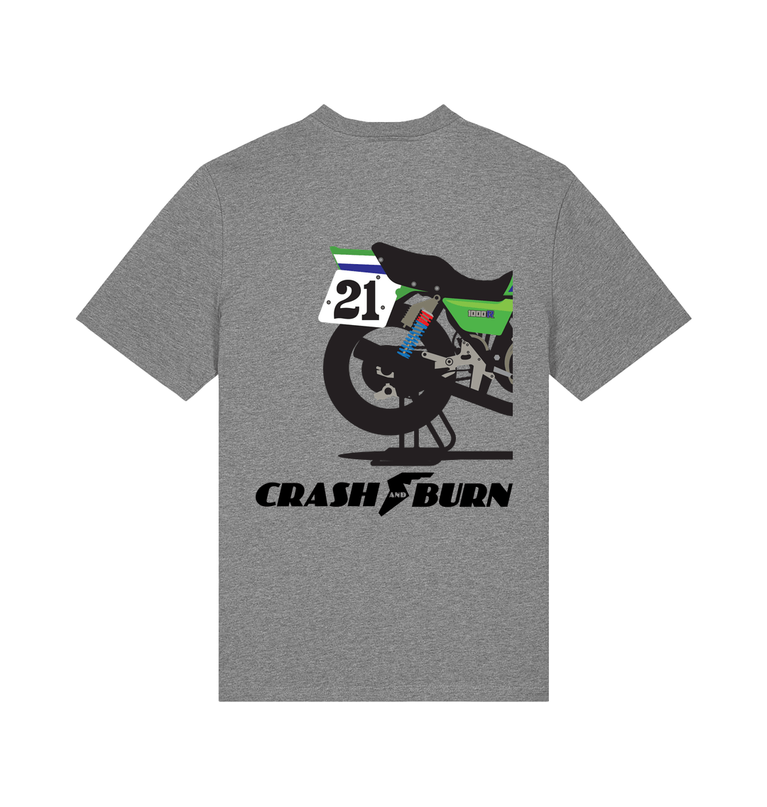 Mid Heather Grey Printed T-shirt