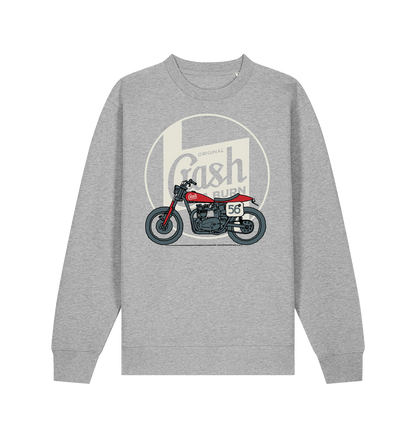 Heather Grey Printed Sweater