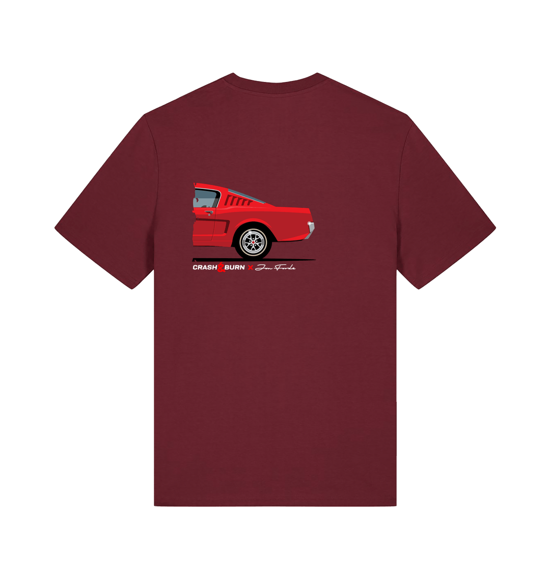 Burgundy Printed T-shirt