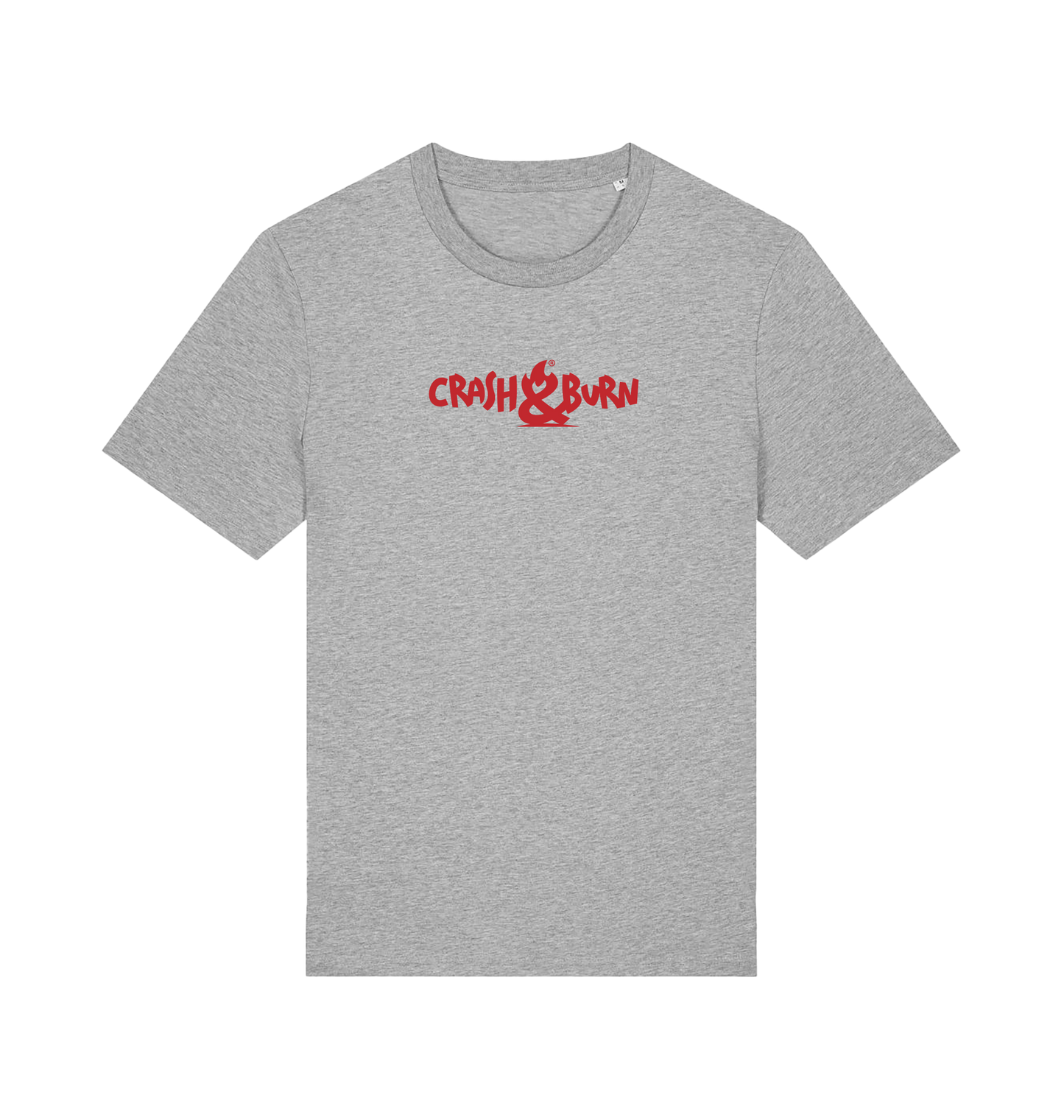 Heather Grey Printed T-shirt Front