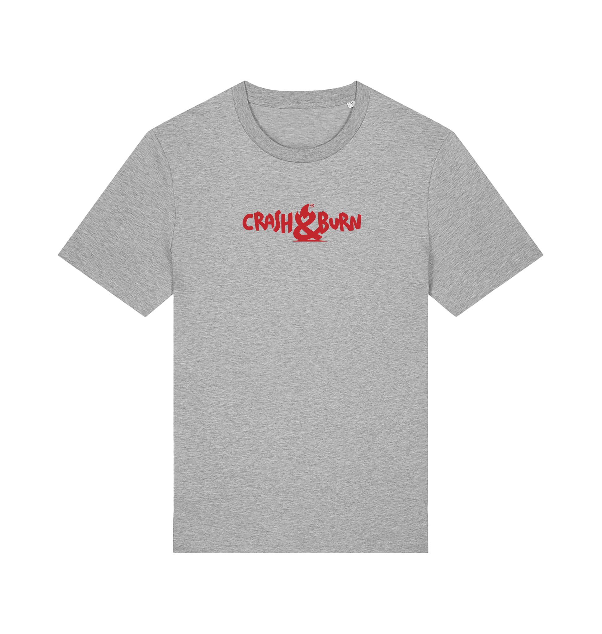 Heather Grey Printed T-shirt Front