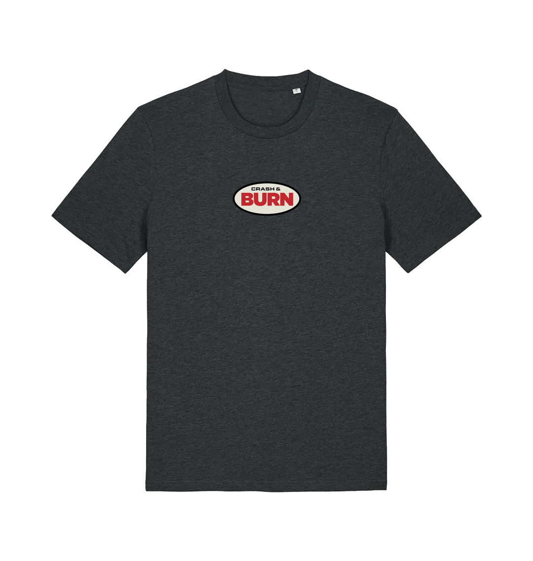 Dark Heather Grey Printed T-shirt