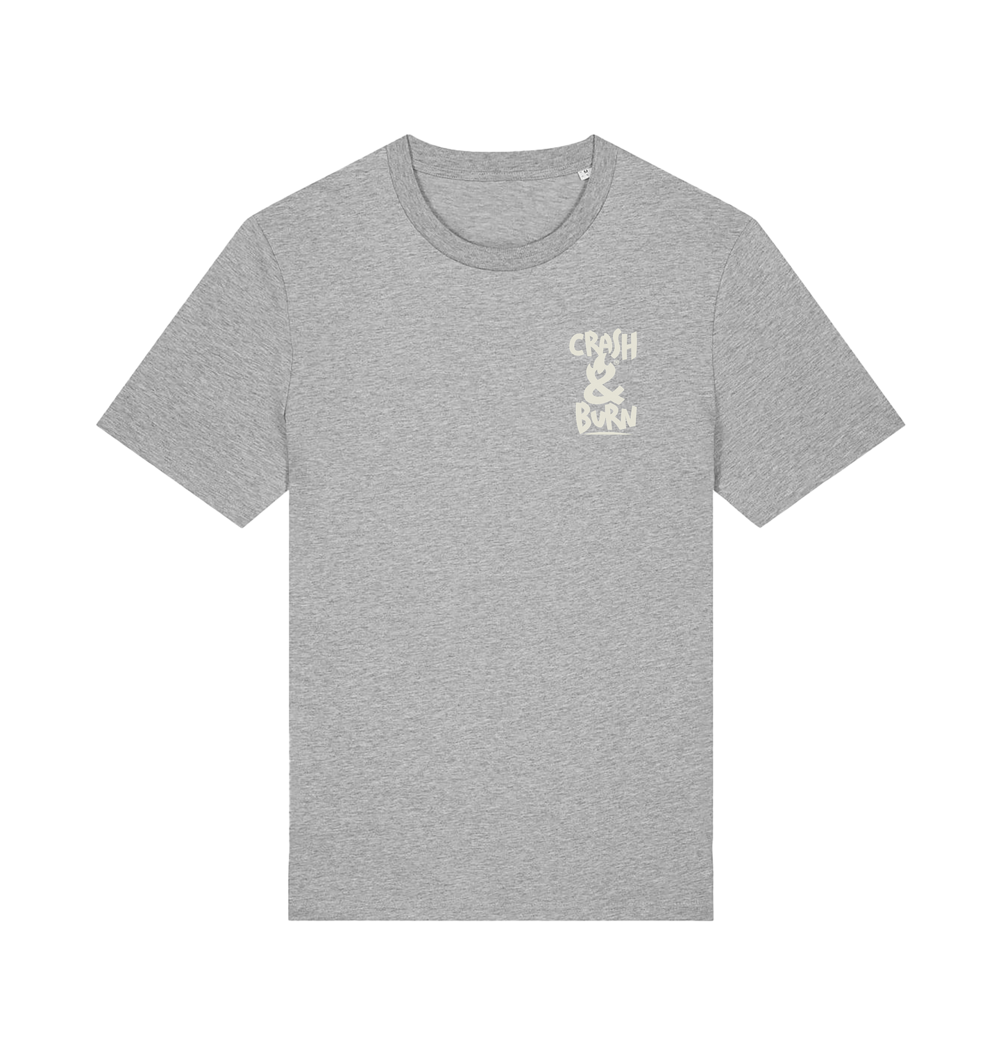 Heather Grey Printed T-shirt Front