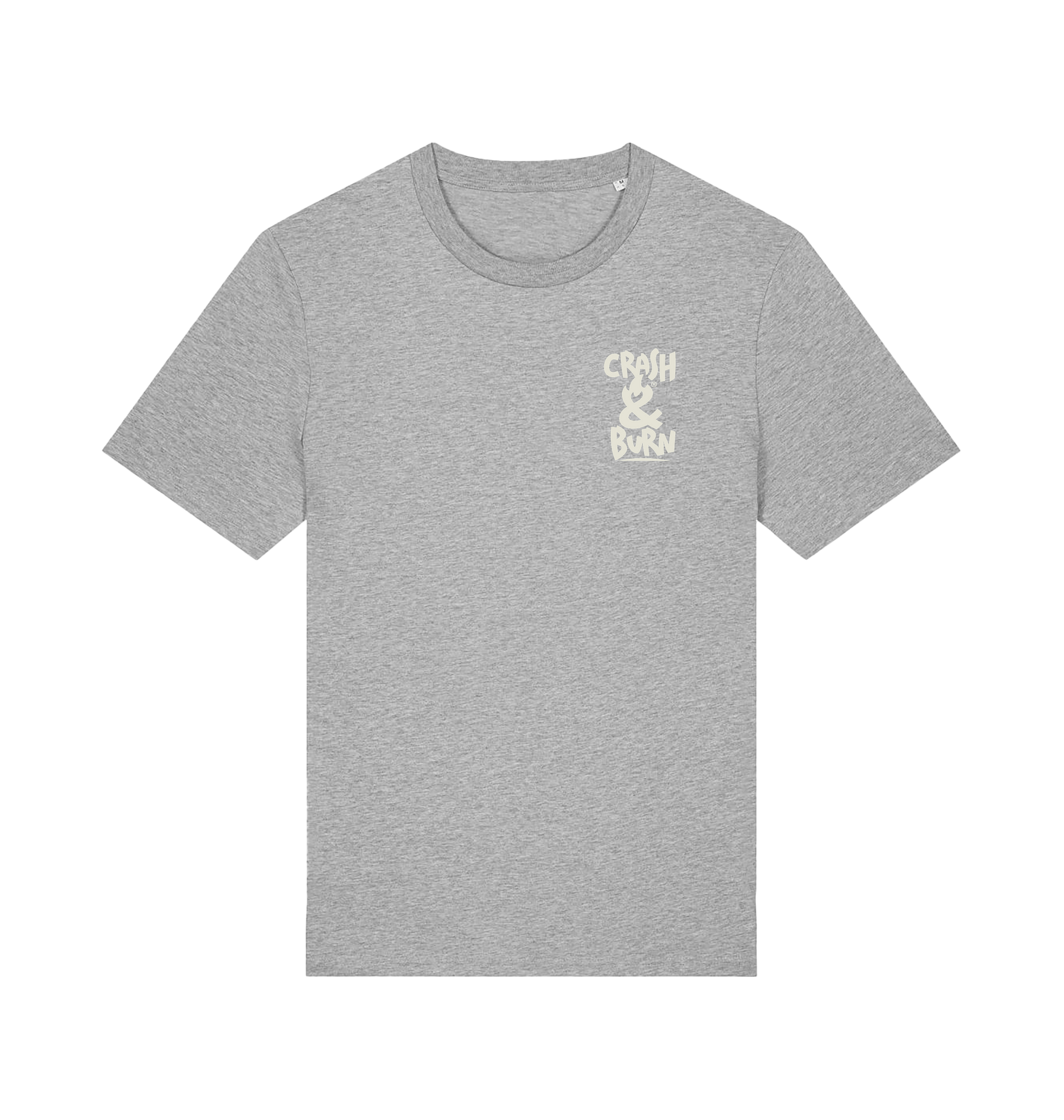 Heather Grey Printed T-shirt Front