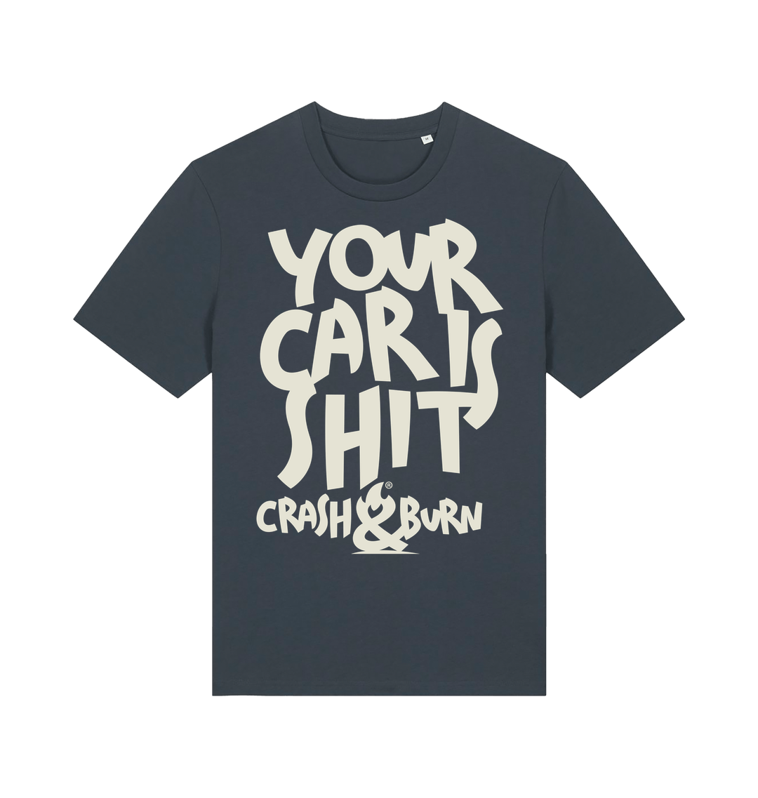 India Ink Grey Printed T-shirt