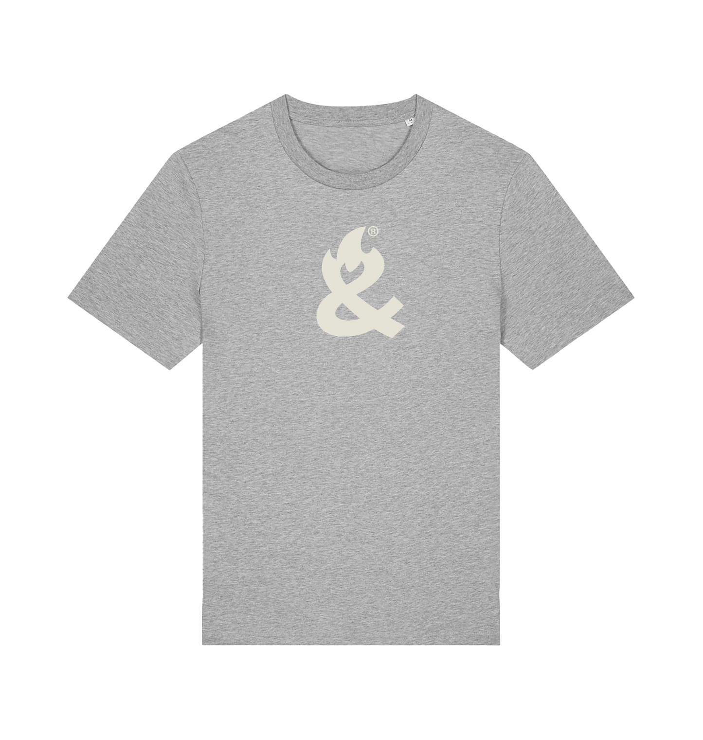 Heather Grey Printed T-shirt Front