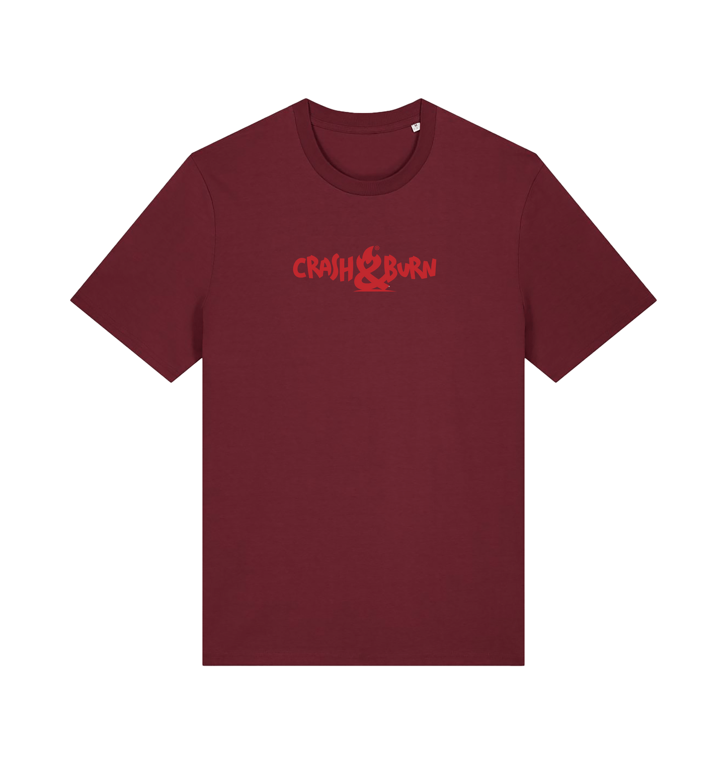 Burgundy Printed T-shirt Front