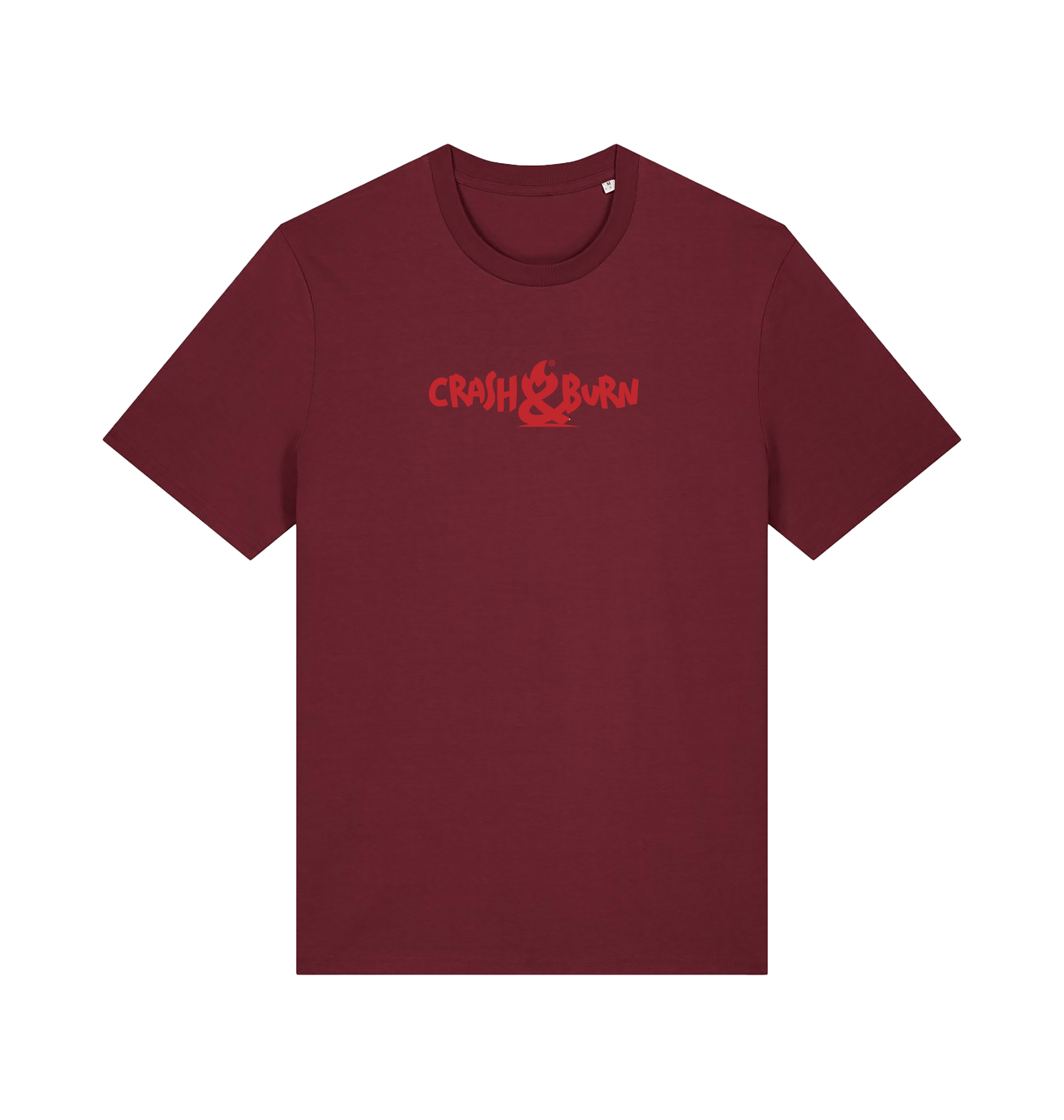 Burgundy Printed T-shirt Front