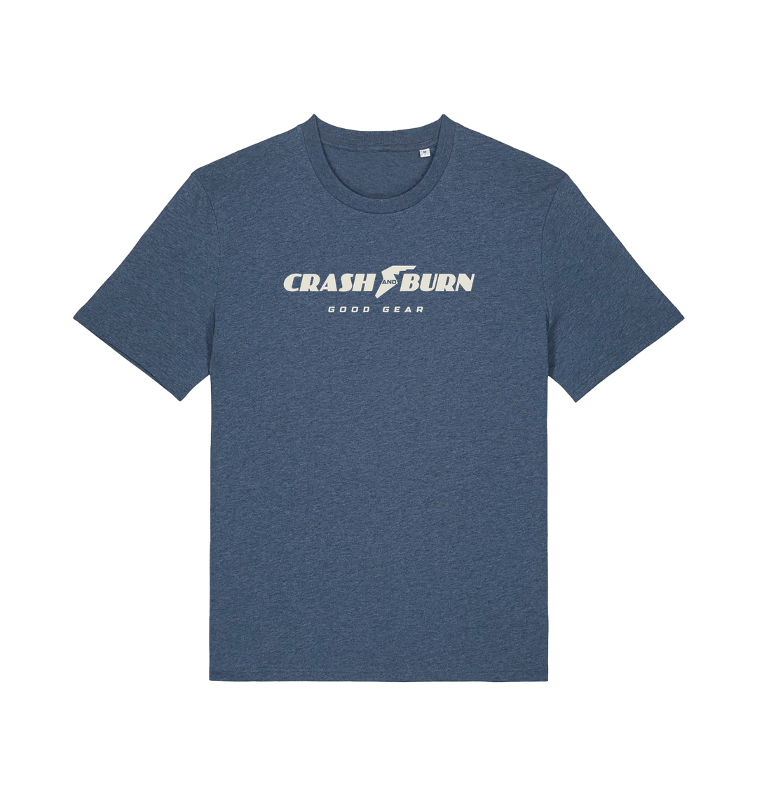 Dark Heather Blue Printed T-shirt