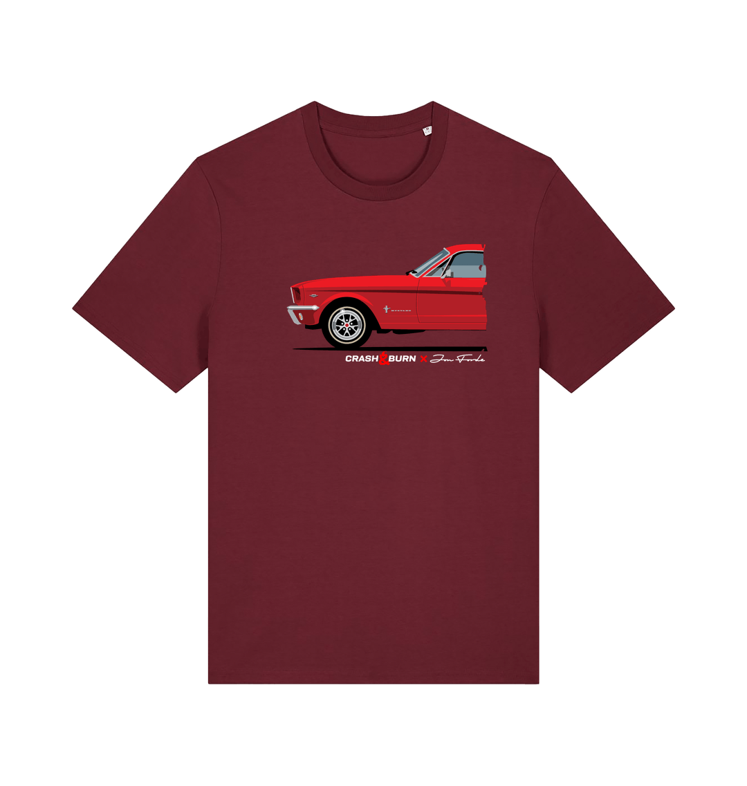 Burgundy Printed T-shirt