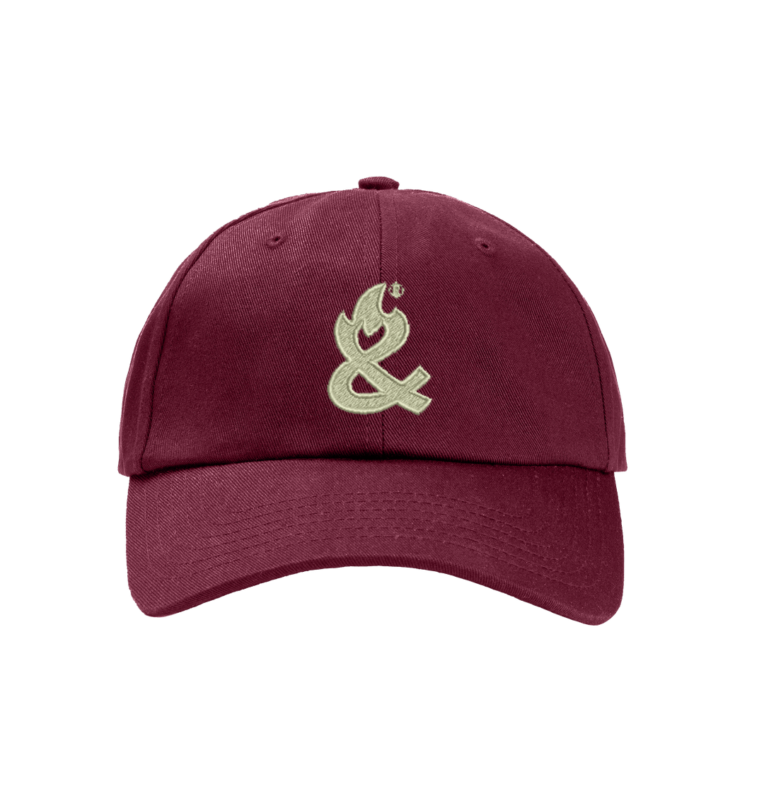 Burgundy Amp 6 Panel Cap