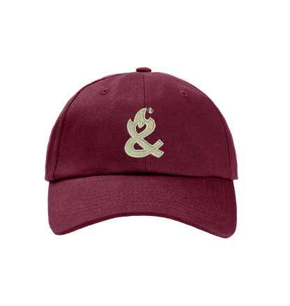 Burgundy Amp 6 Panel Cap
