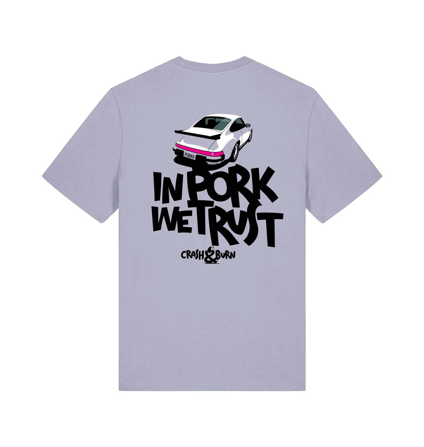 Lavender Printed T-shirt Back