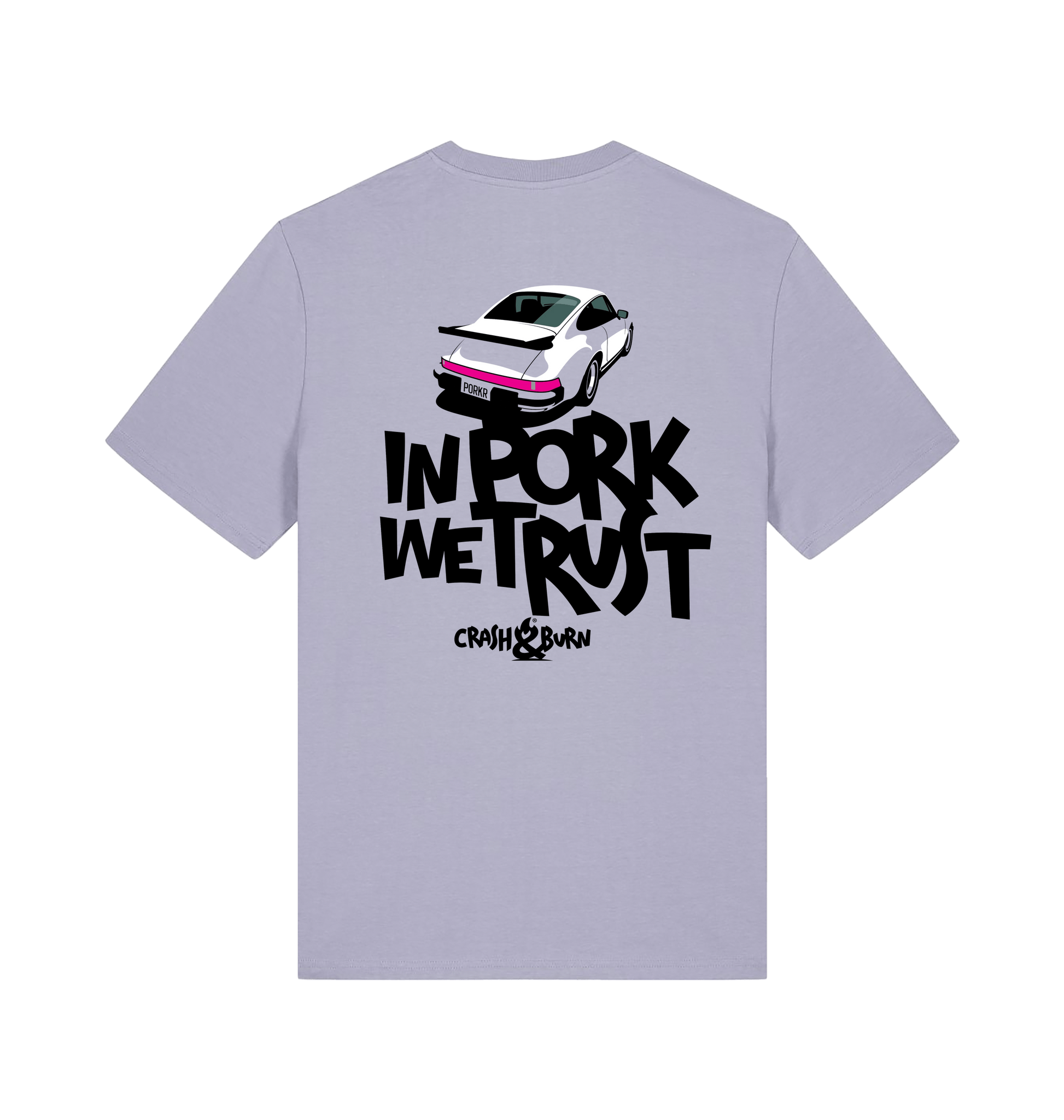 Lavender Printed T-shirt Back