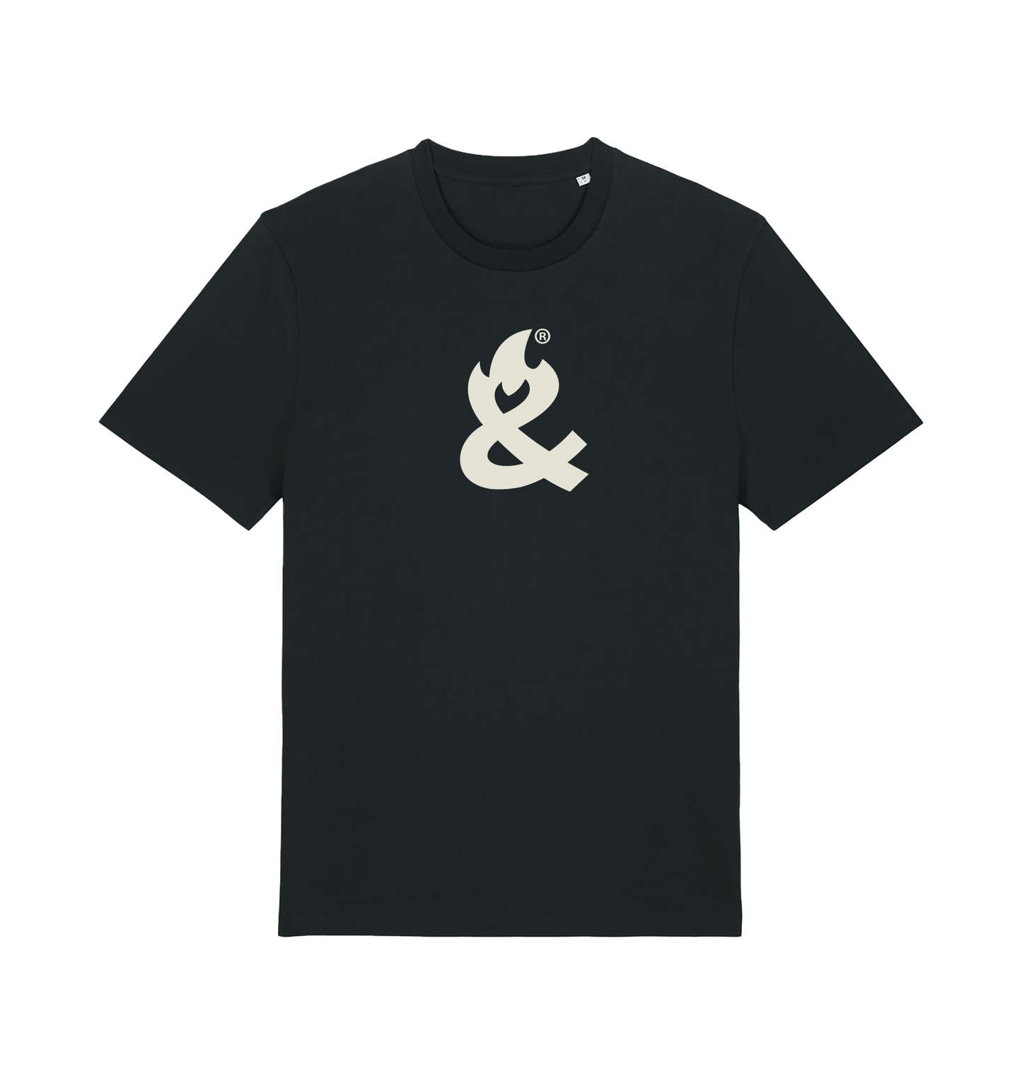 Black Printed T-shirt Front