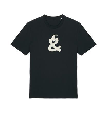 Black Printed T-shirt Front