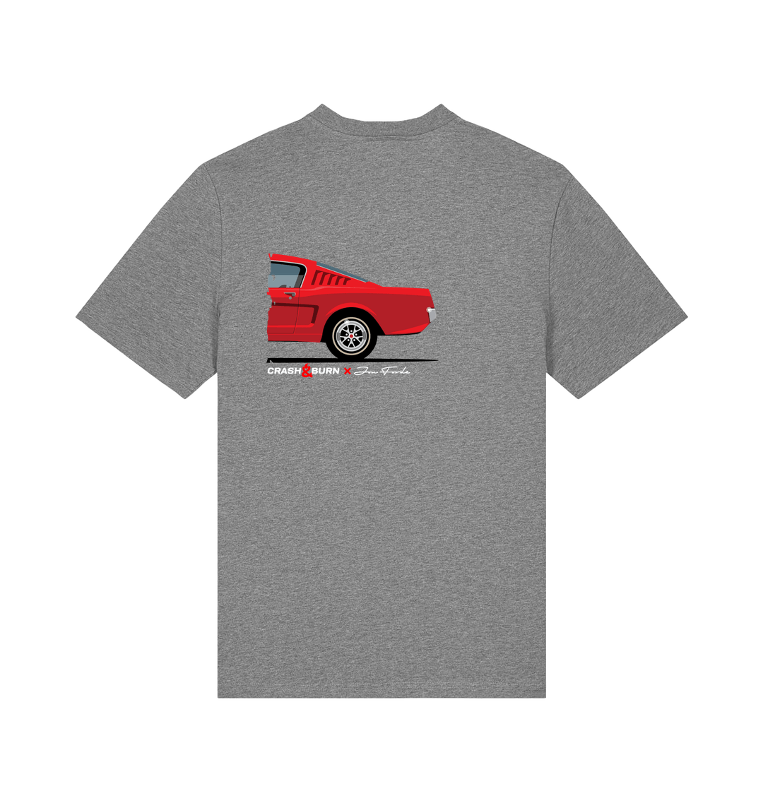 Mid Heather Grey Printed T-shirt