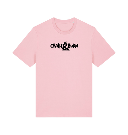 Cotton Pink Printed T-shirt Front
