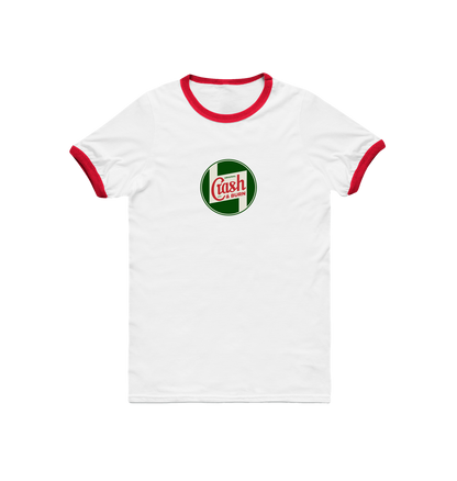 White/Red Printed T-shirt