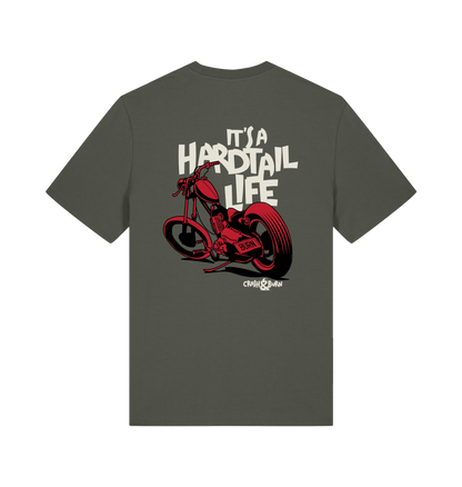 Khaki Printed T-shirt Back