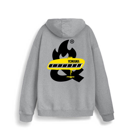 Heather Grey Printed Sweater