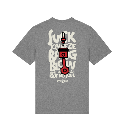 Mid Heather Grey Printed T-shirt