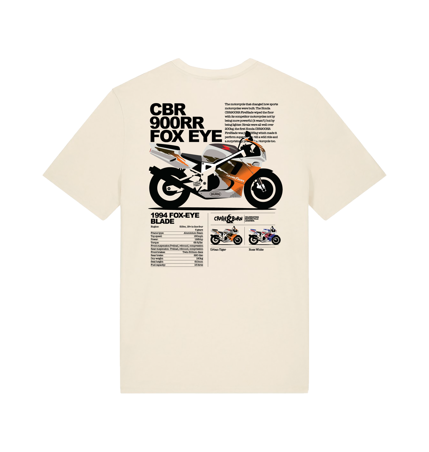 Natural Raw Printed T-shirt Back