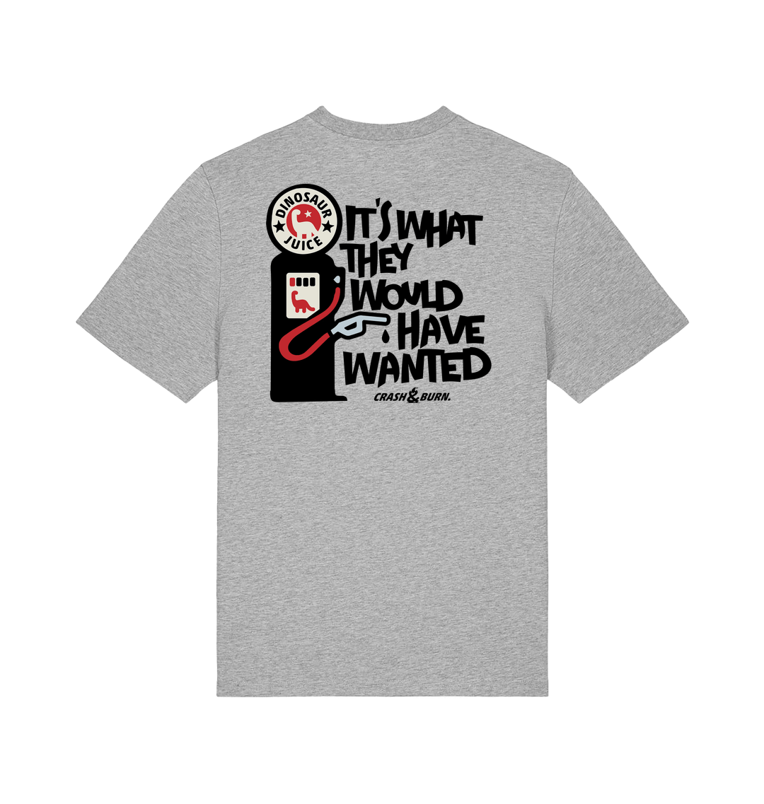 Heather Grey Printed T-shirt