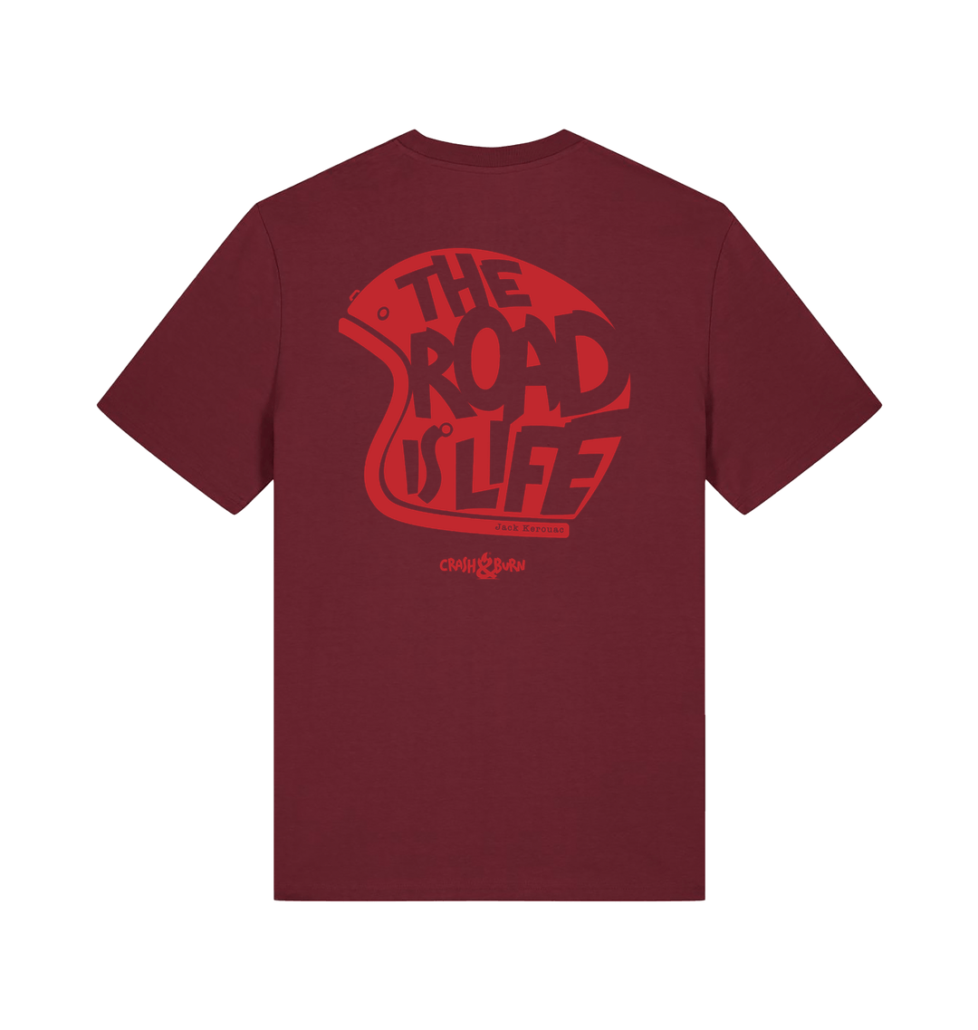 Burgundy Printed T-shirt